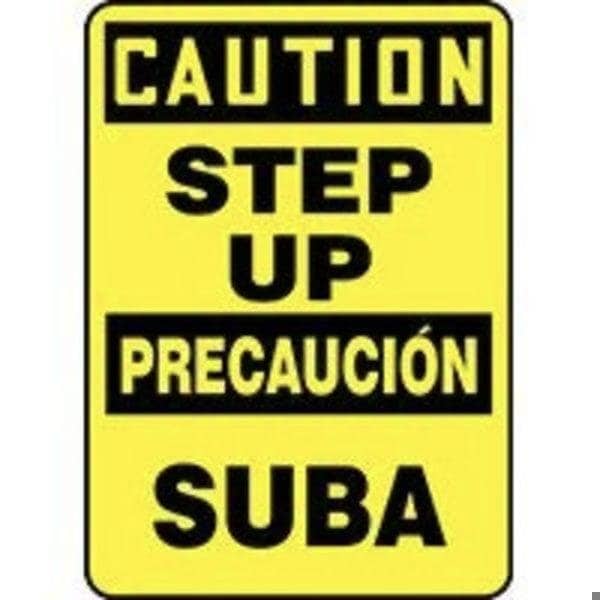 Accuform SAFETY SIGN STANDARD CRANE HAND MEQM540VS MEQM540VS - main